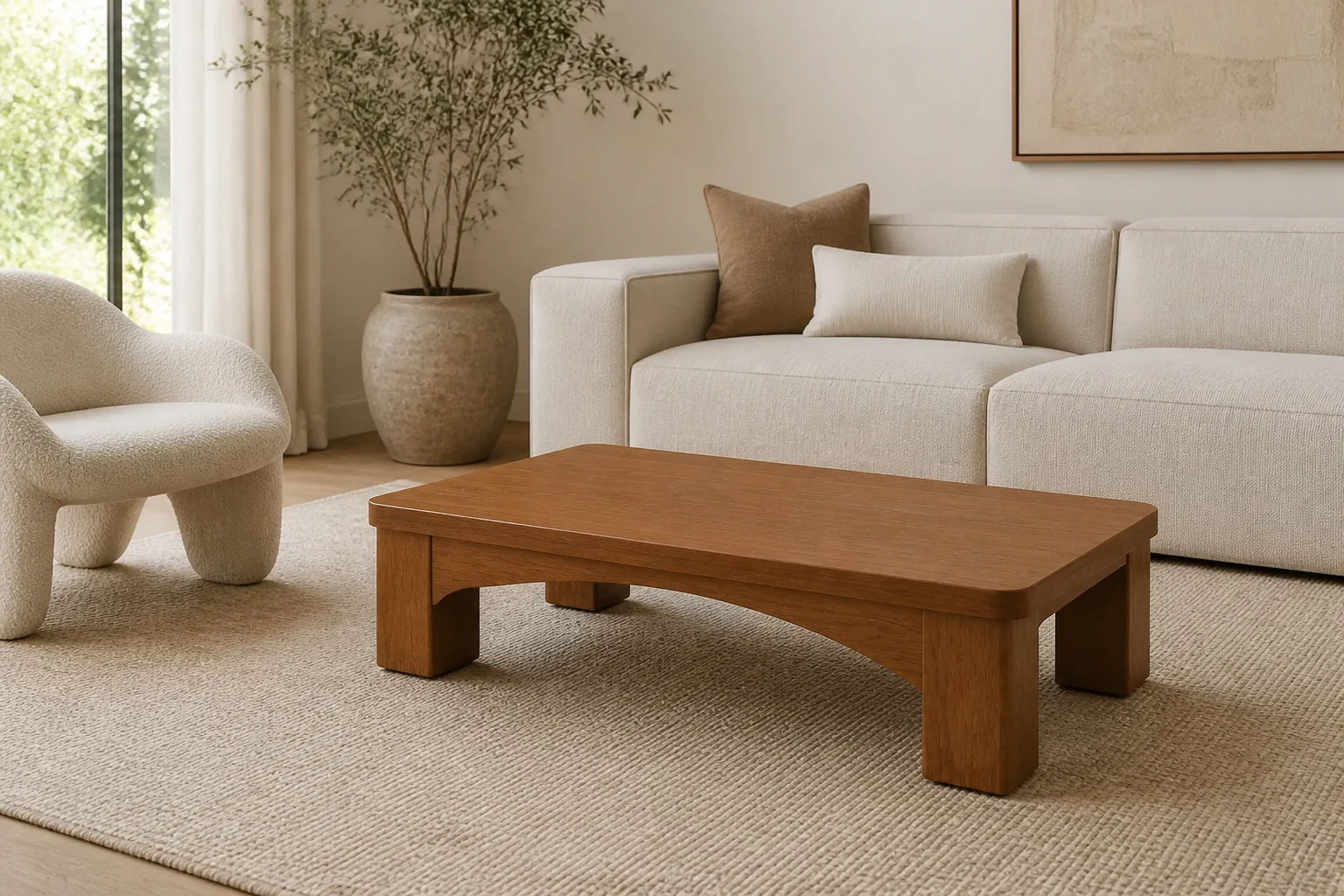 Talon Coffee Table shown in contemporary living room